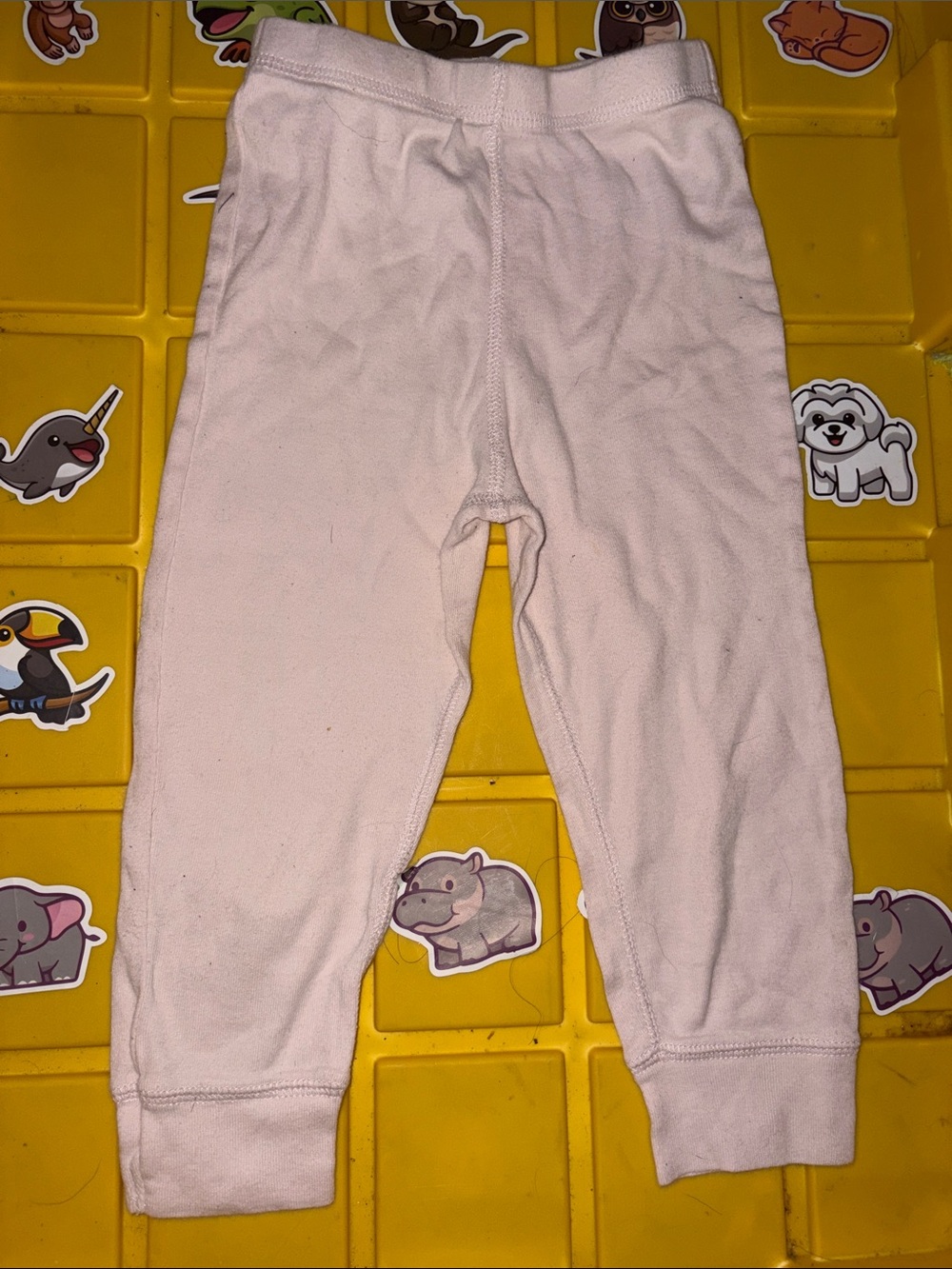 Gerber Light Pink Baby Leggings with Elastic Waist